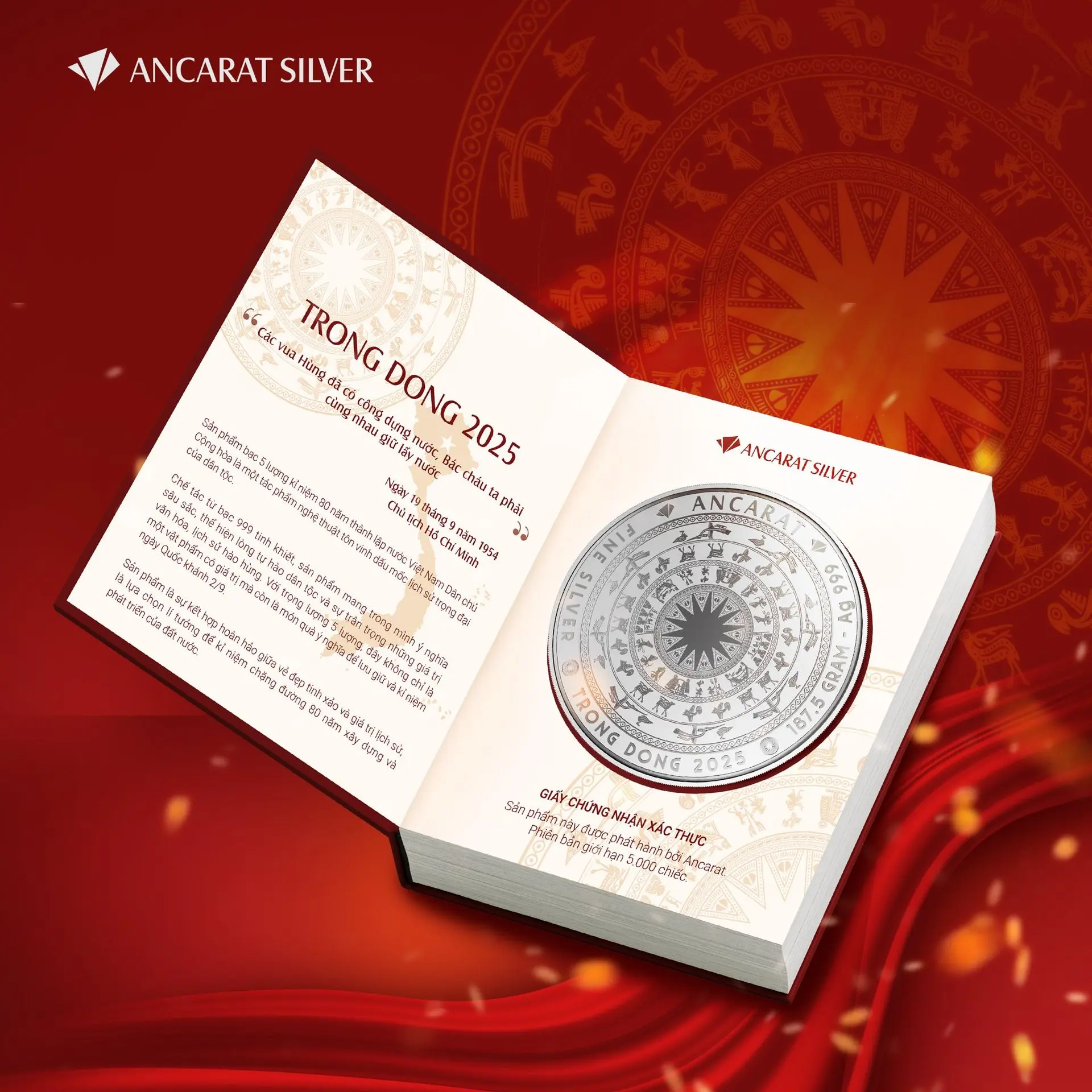 Bạc Độc Lập 2/9 mở bán tại webmint và hệ thống cửa hàng Ancarat Bạc Độc Lập 2/9