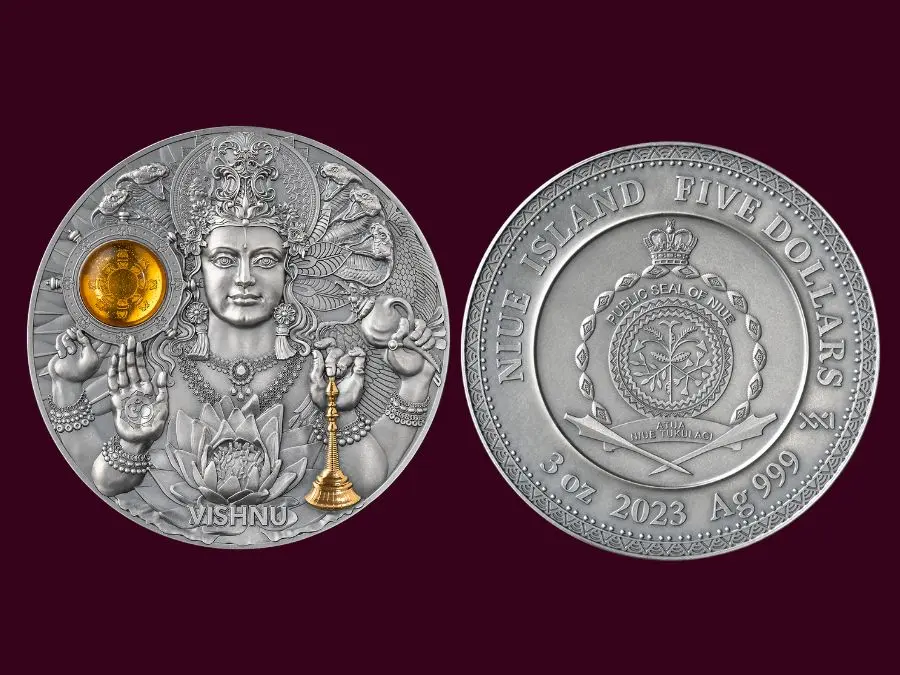 Xu bạc Vishnu sở hữu ý nghĩa sấu sắc và công nghệ chế tác cao cấp Tìm hiểu xu bạc Vishnu