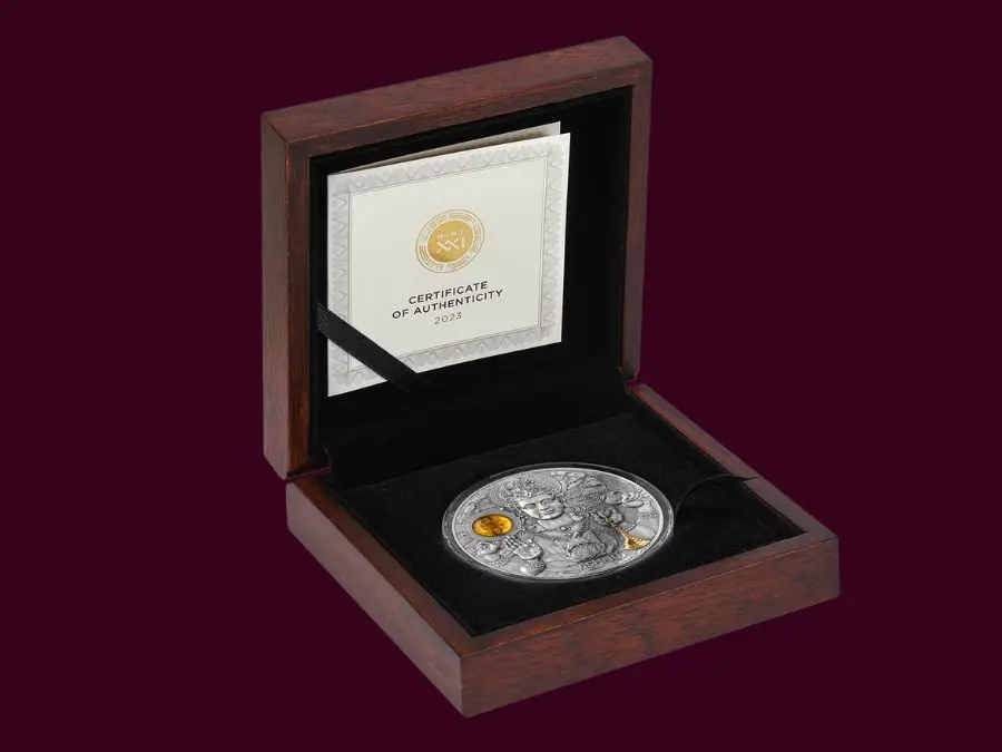 Xu bạc Vishnu chỉ 500 bản trên toàn thế giới Mua xu bạc Vishnu