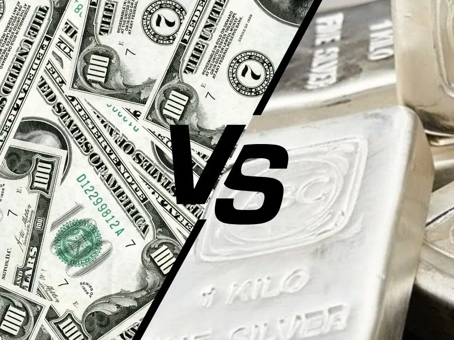 Bạc và USD có mối quan nghịch đảo ảnh hưởng của đô la đến giá bạc