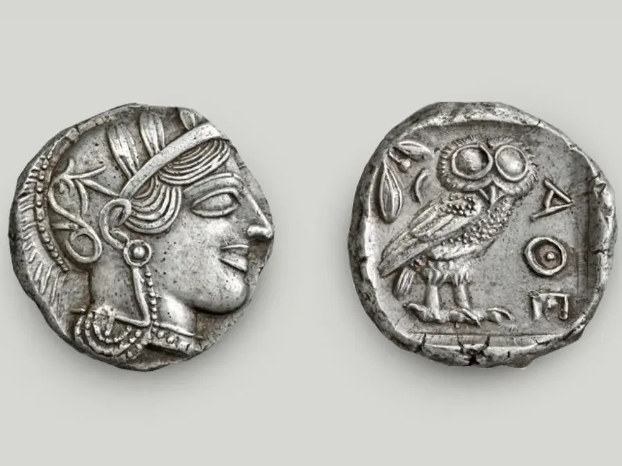 Athena – cú – ô liu: biểu tượng trí tuệ và hòa bình trên đồng xu cổ Khám phá bạc cổ Hy Lạp