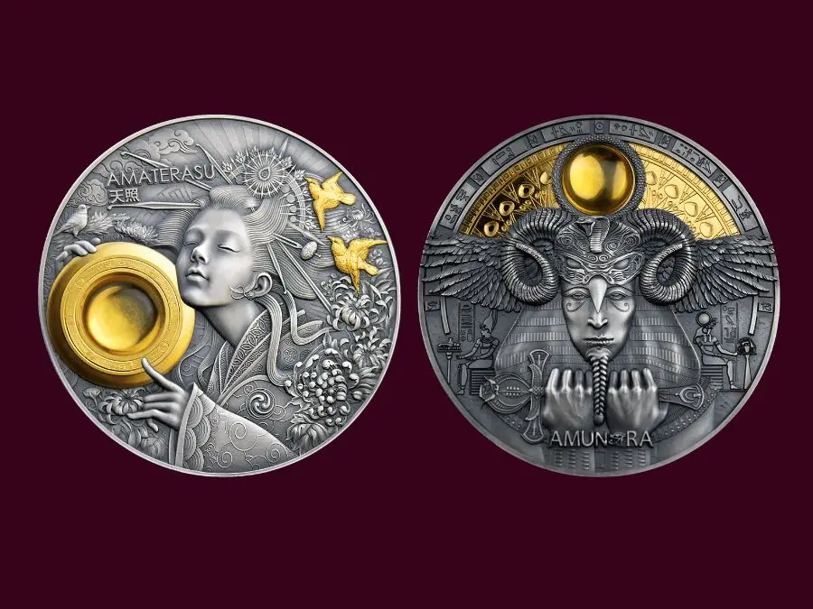 Divine Faces of the Sun: Sự kết hợp giữa nghệ thuật đúc bạc và thần thoại Divine Faces of the Sun