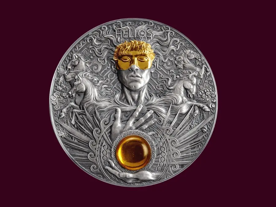 Helios - Vị thần mặt trời Hy Lạp đang điều khiển cỗ xe ngựa lửa Divine Faces of the Sun Helios