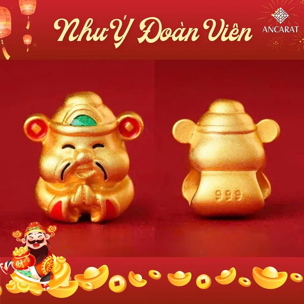 Charm Thần Tài - lời cầu chúc năm mới no đủ, tiền tài hanh thông, vững tâm tiến bước Charm Thần Tài - lời cầu chúc năm mới no đủ, tiền tài hanh thông, vững tâm tiến bước