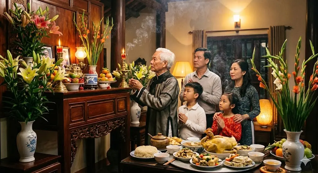 Một bài cúng Giao thừa trong nhà, gói ghém trọn vẹn tình thân và lòng biết ơn Một bài cúng Giao thừa trong nhà, gói ghém trọn vẹn tình thân và lòng biết ơn