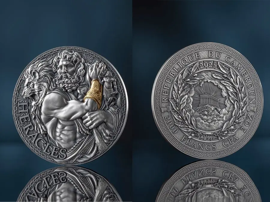 Nghệ thuật chế tác Xu bạc Haracles Thiết kế Xu bạc Haracles