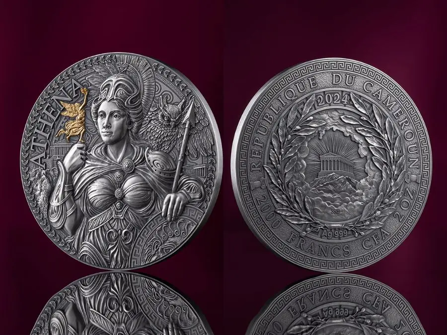 Xu bạc Athena được chế tác vô cùng tinh xảo Mua xu bạc Athena