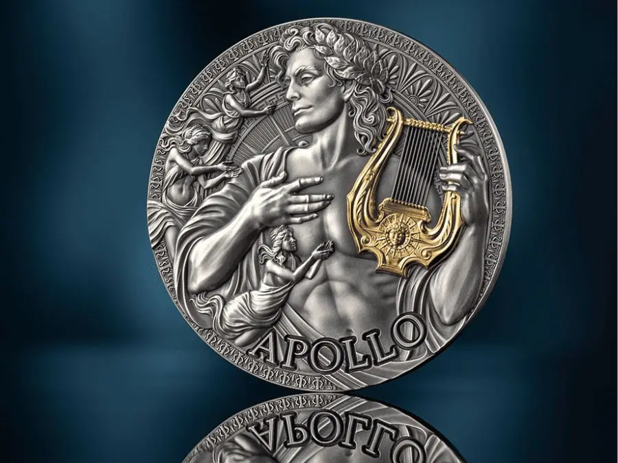 Xu bạc Apollo có thiết kế vô cùng tinh xảo Mua xu bạc Apollo