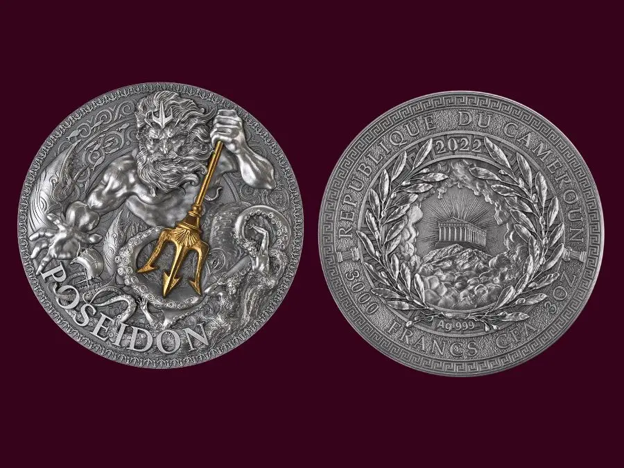 thần poseidon là một trong Ba Vị Thần Tối cao xu bạc poseidon