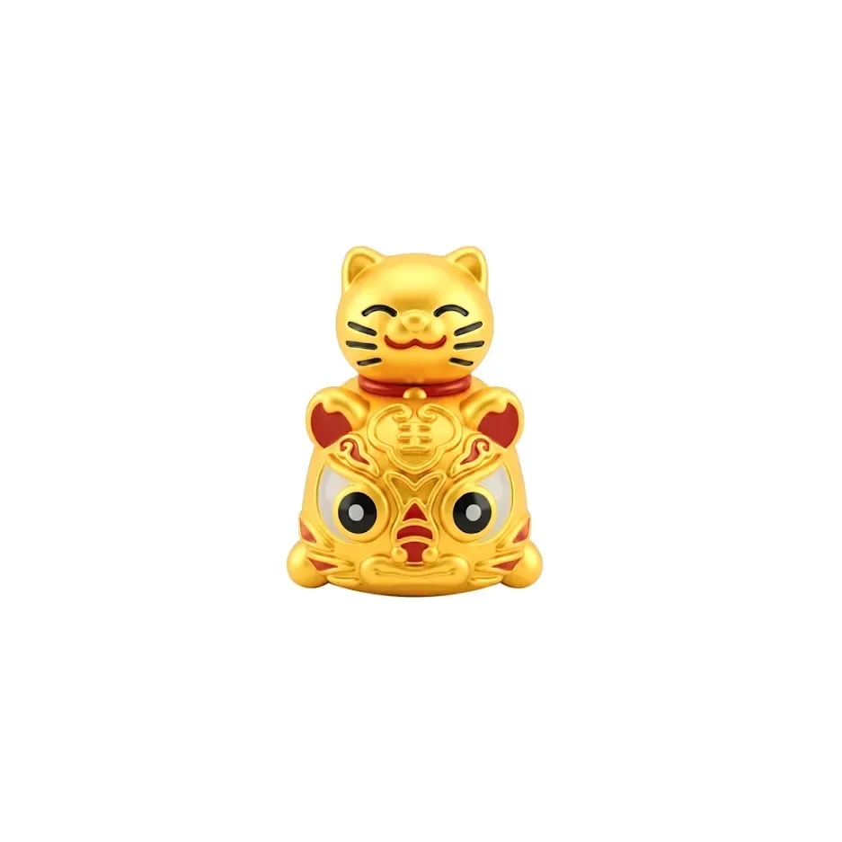 Charm Vàng 24K Kim Dần Chiêu Tài Xoay ANCARAT