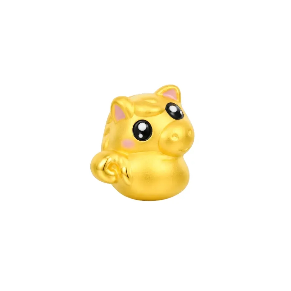 Charm Vàng 24K Hình Ngựa Kim Ngọ ANCARAT