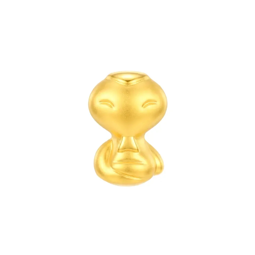 Charm Vàng 24K Kim Tỵ Mắt Cười ANCARAT