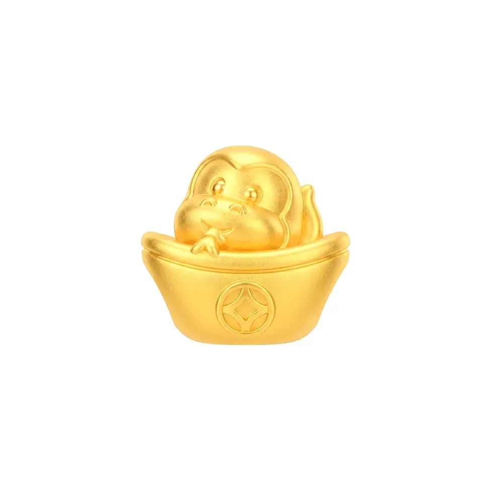 Charm Vàng 24K Hình Rắn Kim Tỵ Nén Vàng ANCARAT