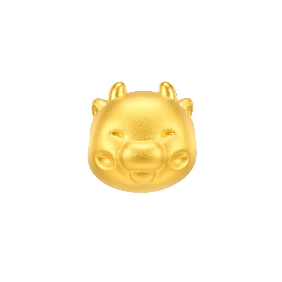 Charm Vàng 24K Hình Đầu Trâu Kim Sửu ANCARAT
