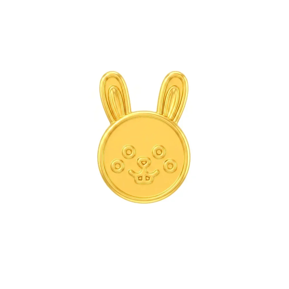 Charm Vàng 24K Hình Thỏ Kim Mão ANCARAT