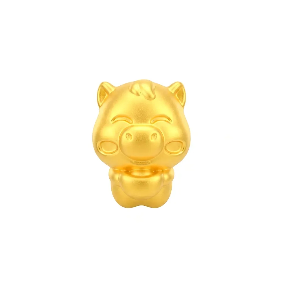 Charm Vàng 24K Hình Ngựa Kim Ngọ Nén Vàng ANCARAT