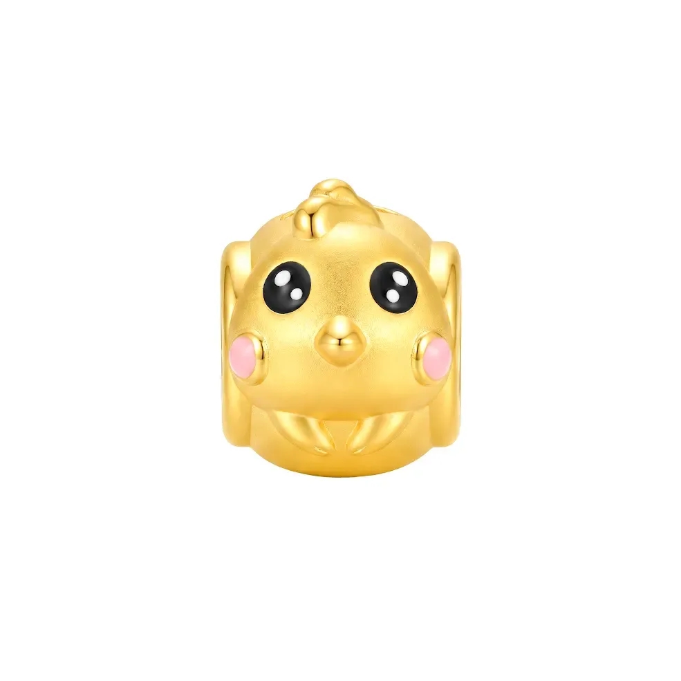 Charm Vàng 24K Kim Dậu Trụ Chữ Phúc ANCARAT