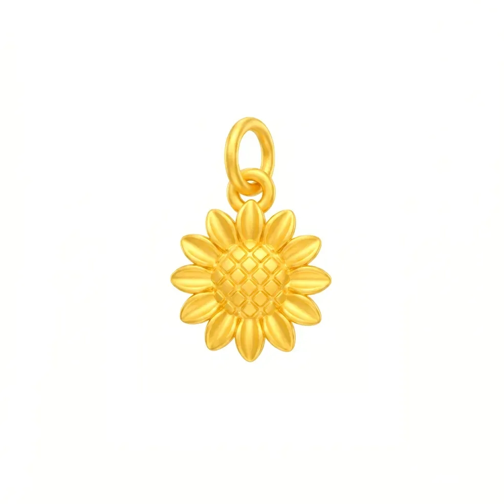 Mặt Dây Vàng 24K Hoa Hướng Dương ANCARAT