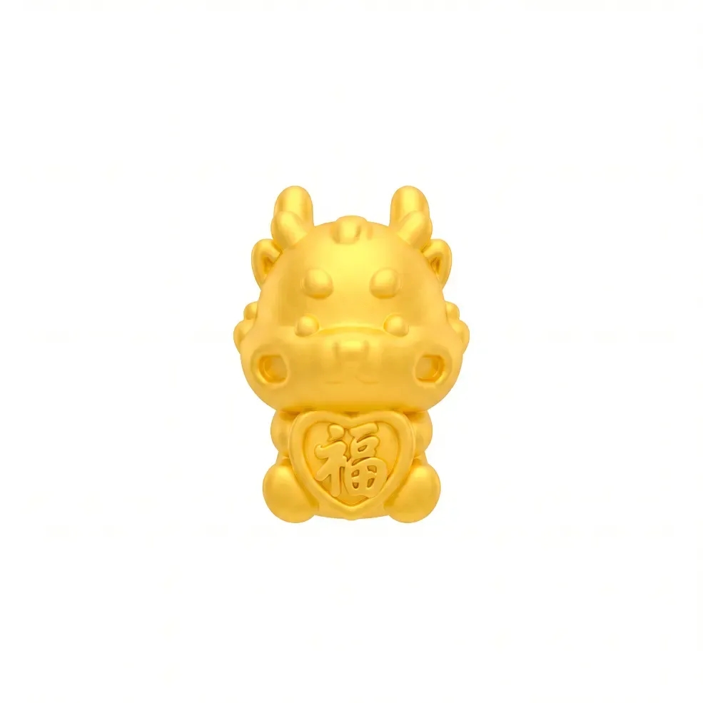 Charm Vàng 24K Kim Thìn Đại Phúc Tâm ANCARAT