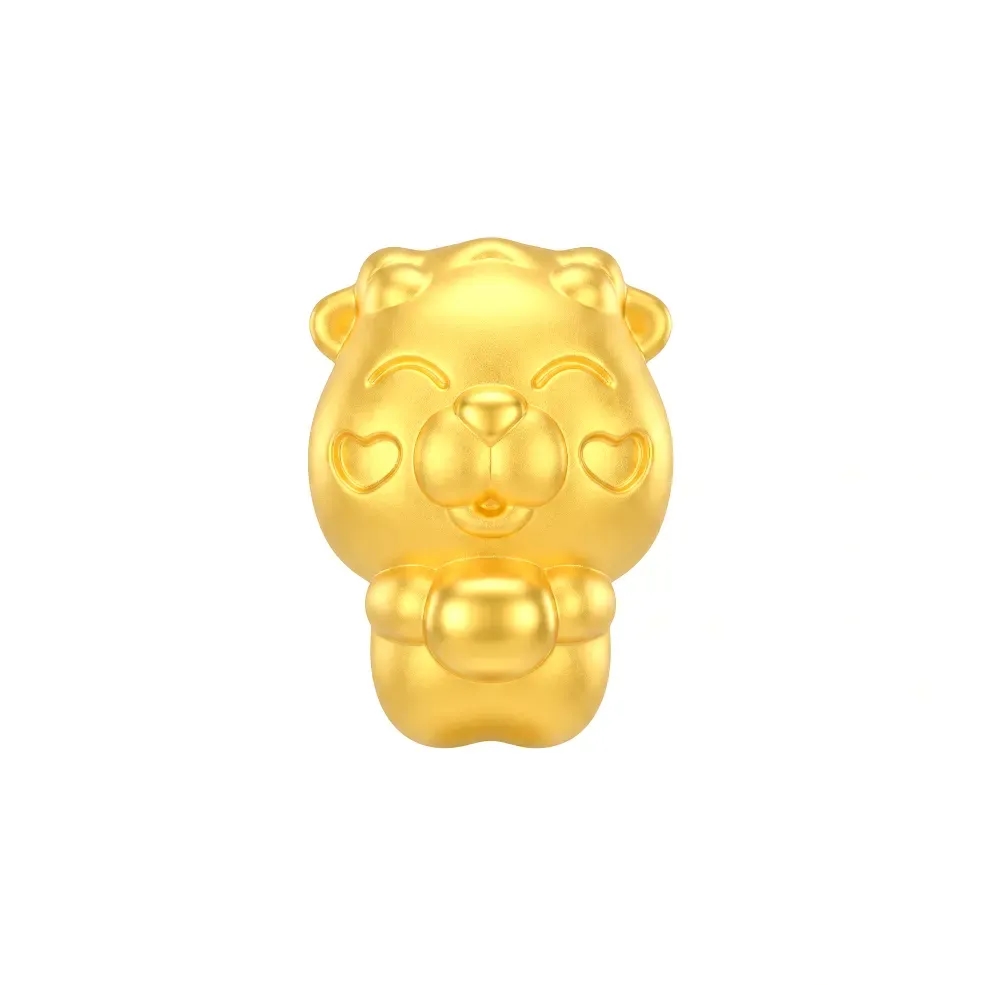 Charm Vàng 24K Hình Dê Kim Mùi Má Trái Tim ANCARAT
