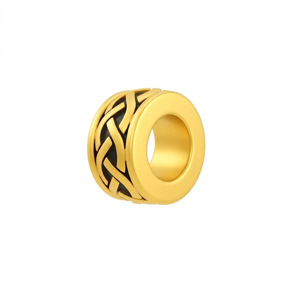 Charm Vàng 24K Tatto Họa Tiết Đan Xen ANCARAT
