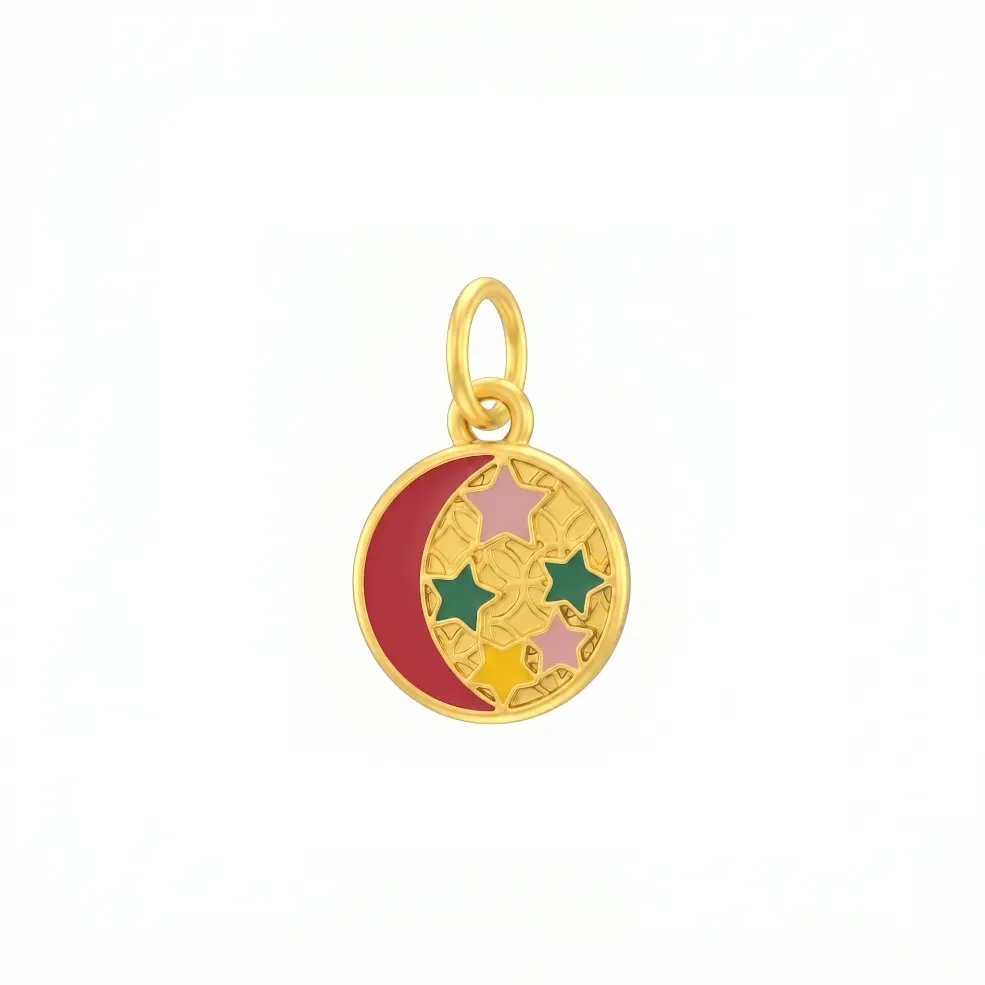 Mặt Dây Vàng 24K Nguyệt Tinh ANCARAT