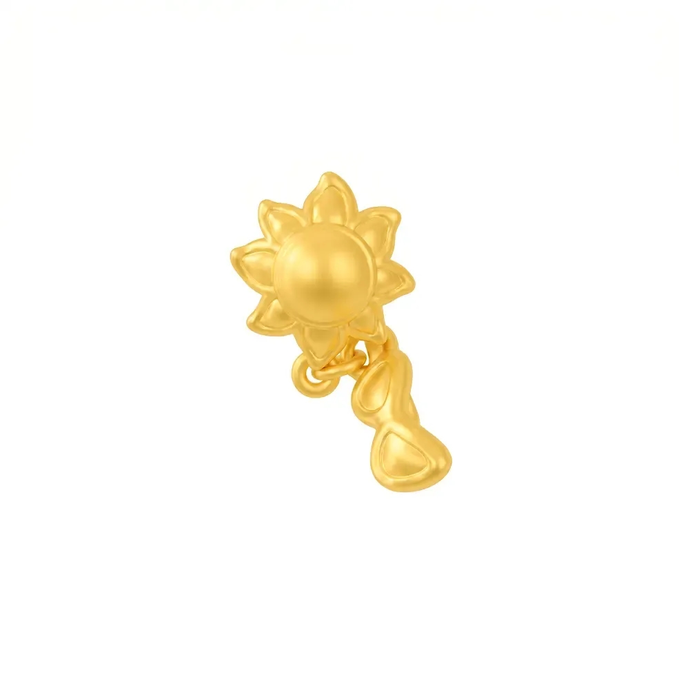 Charm Rơi Vàng 24K Hoa Mặt Trời ANCARAT