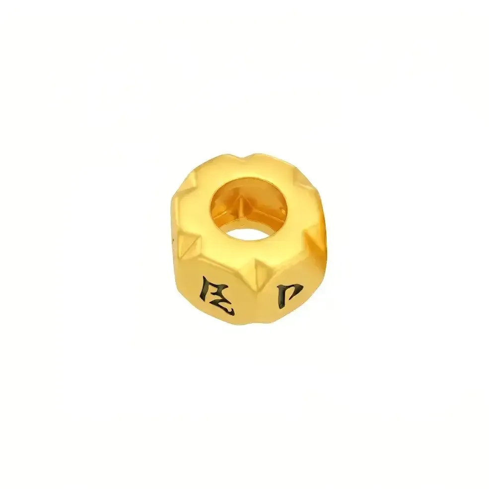 Charm Vàng 24K Trụ Lục Tự Đại Minh Chú ANCARAT