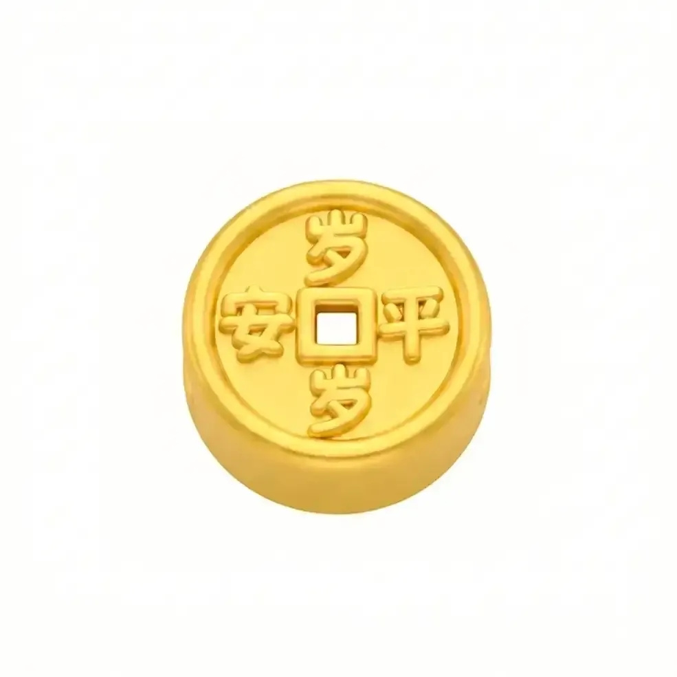Charm Vàng 24K Đồng Xu Cát Tường ANCARAT