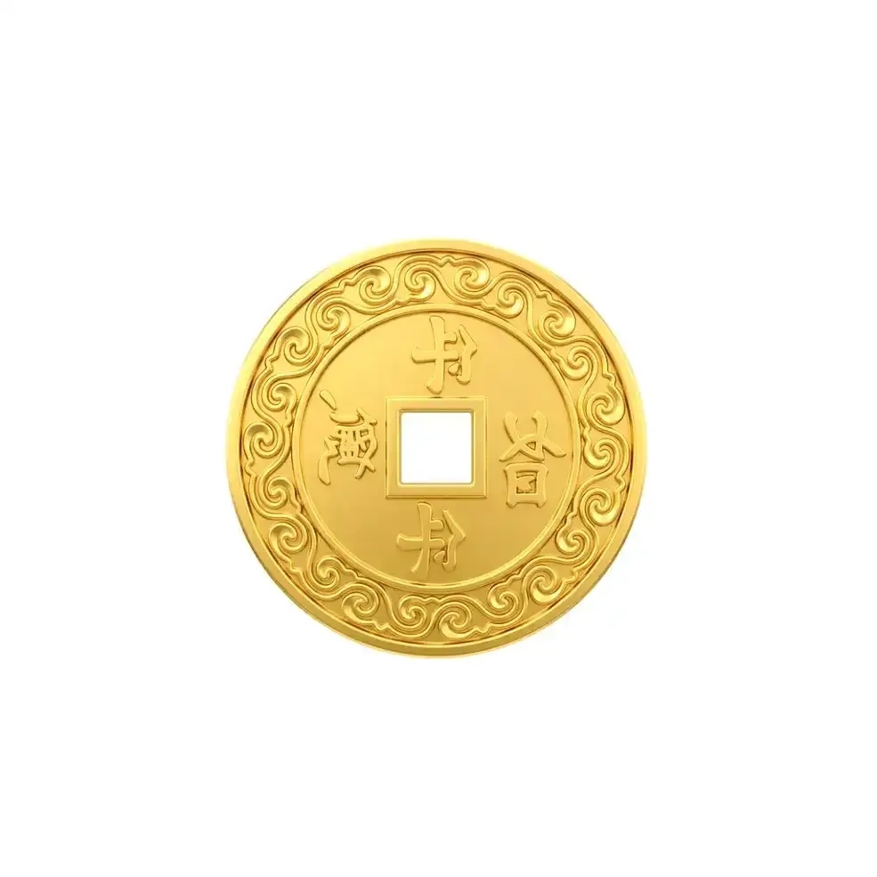 Charm Vàng 24K Đồng Xu Phúc Lộc ANCARAT