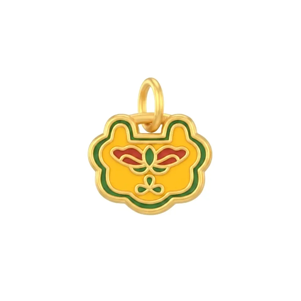 Mặt Dây Vàng 24K Khánh Hồ Điệp Sơn Màu ANCARAT