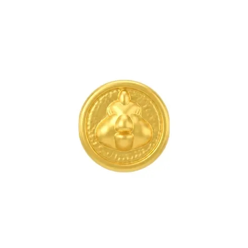 Charm Vàng 24K Hình Tròn Kim Dậu Bánh Bao ANCARAT