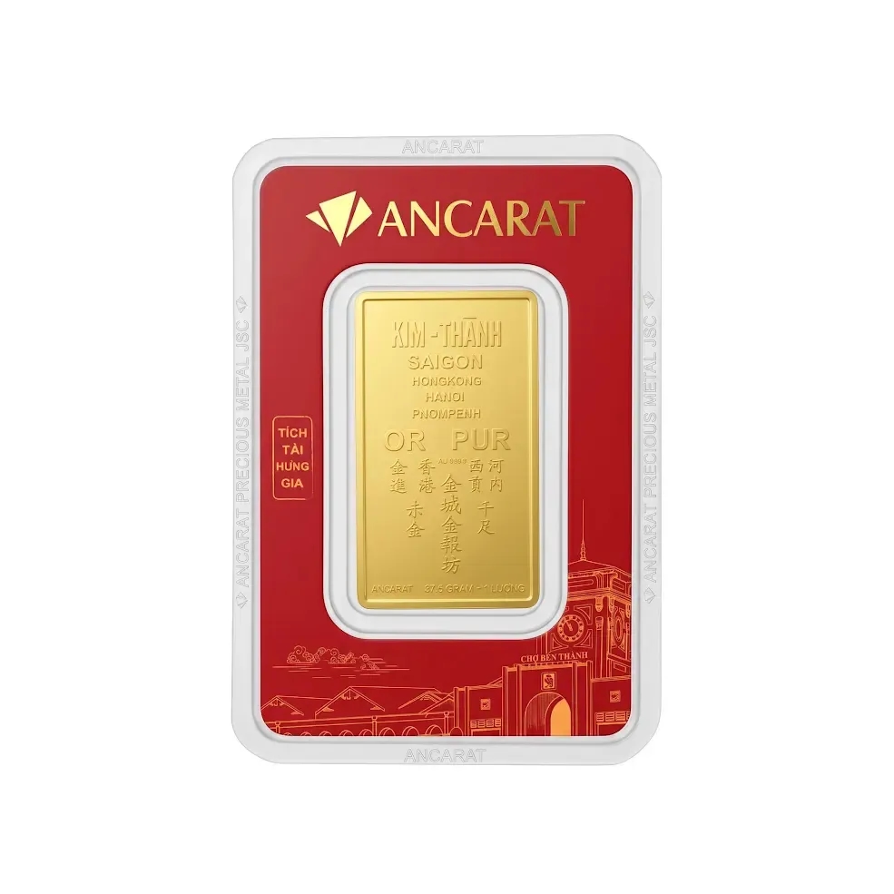 Vàng Thỏi 9999 Nam Kim Thành 1 Lượng ANCARAT