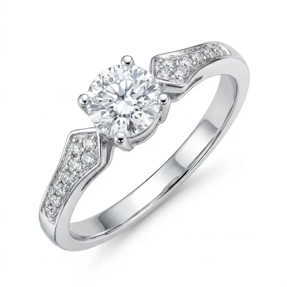 Nhẫn Vàng 18K Đính Kim Cương Tự Nhiên Celeste ANCARAT