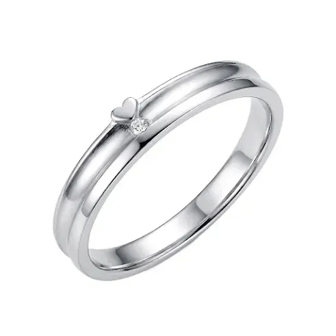 Nhẫn Cưới Điểm Nhấn Trái Tim Heartline ANCARAT