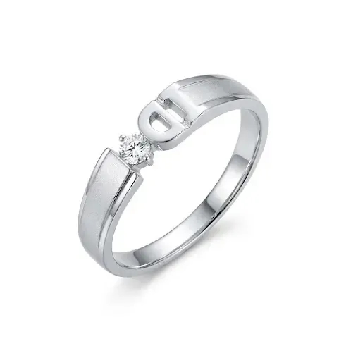 Nhẫn Cưới Đính Đá Mặt Bất Đối Xứng Lumière Union ANCARAT