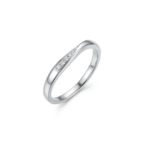 Nhẫn Cưới Thanh Mảnh Đường Cong Élan Line ANCARAT
