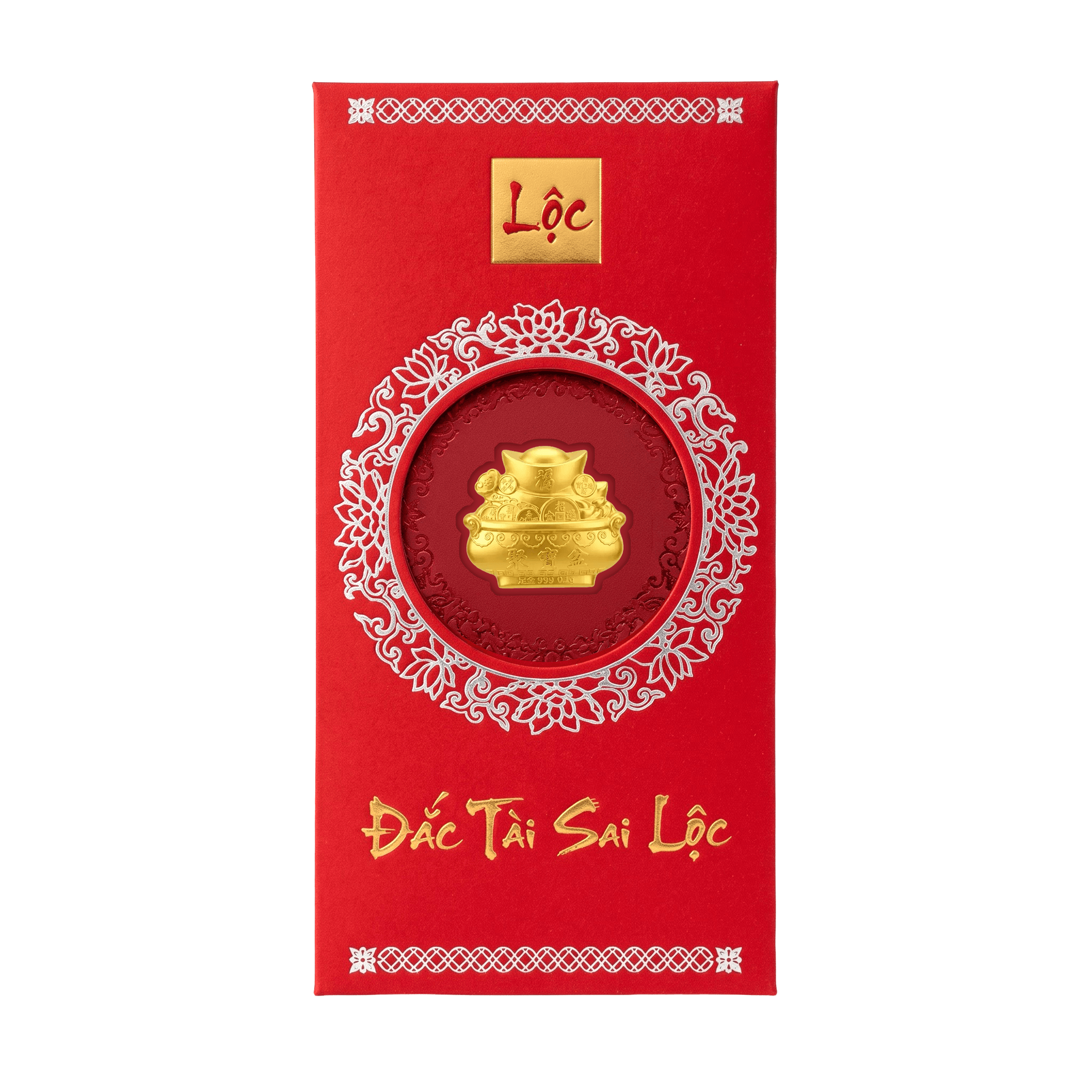 Bao Lì Xì Vàng 24K 9999 0.1g Hũ Vàng Tích Lũy