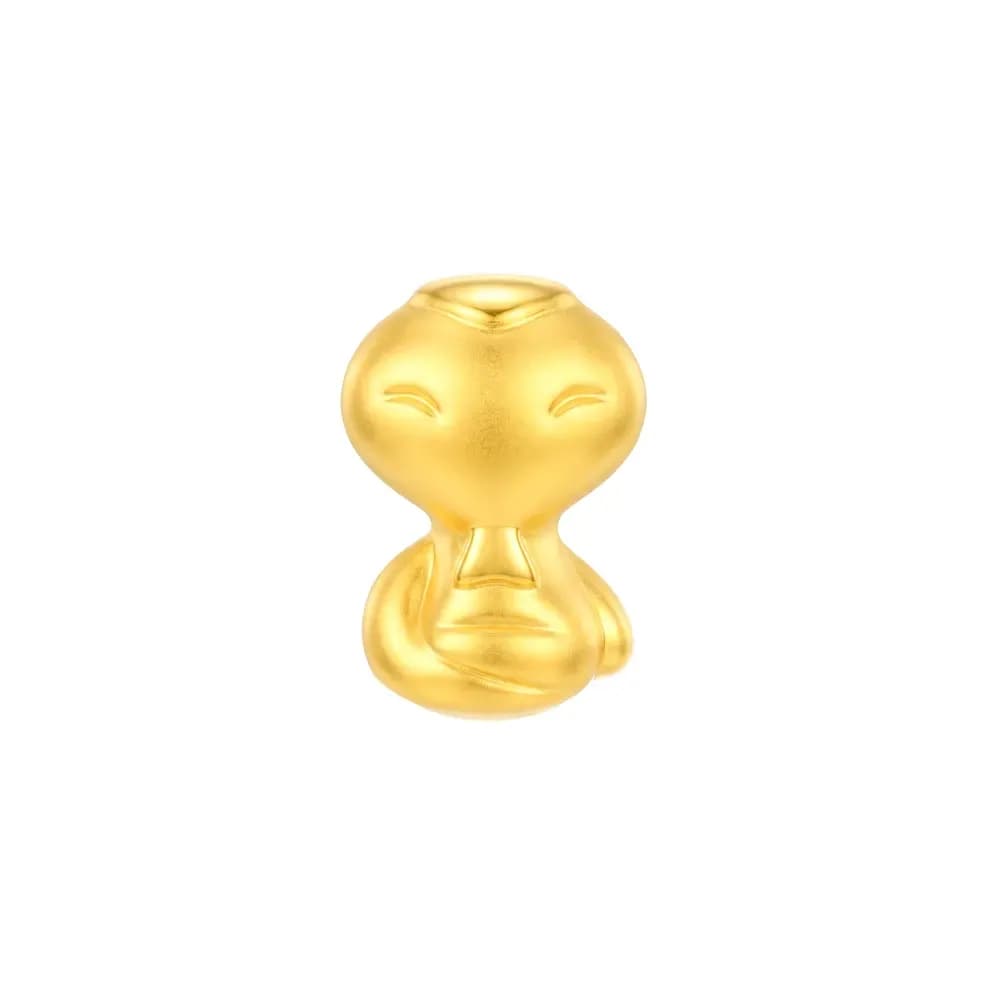 Charm Vàng 24K Kim Tỵ Mắt Cười ANCARAT