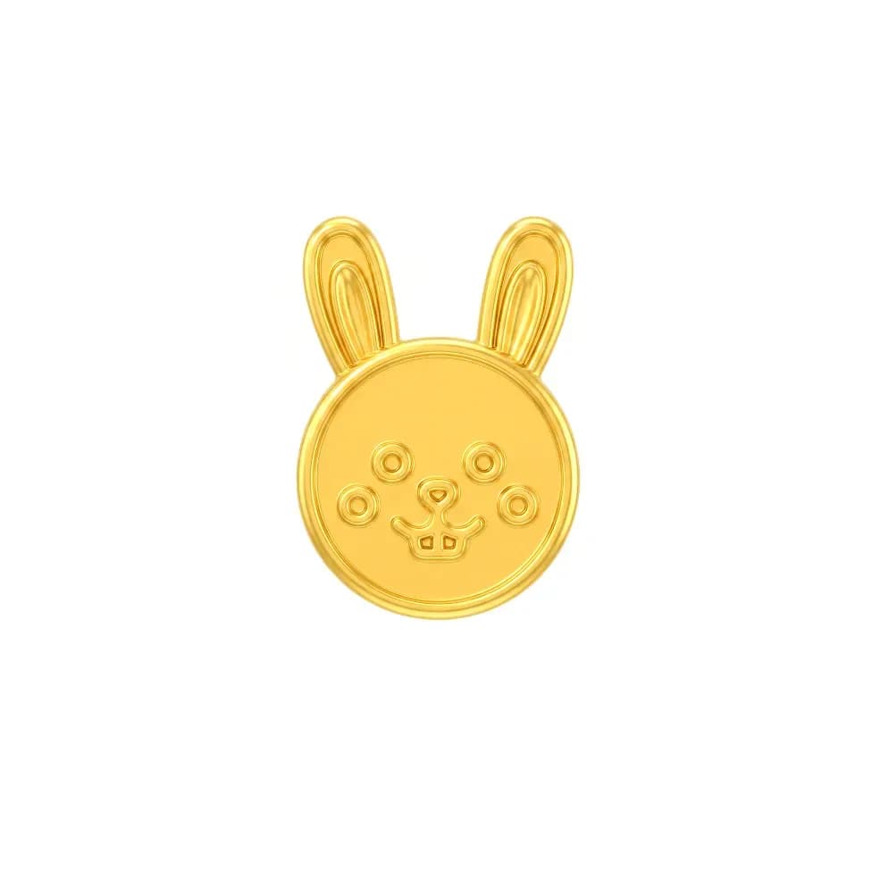Charm Vàng 24K Hình Thỏ Kim Mão ANCARAT