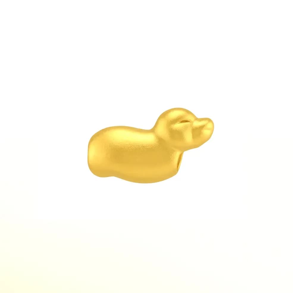 Charm Vàng 24K Kim Tỵ Hạt Gạo ANCARAT