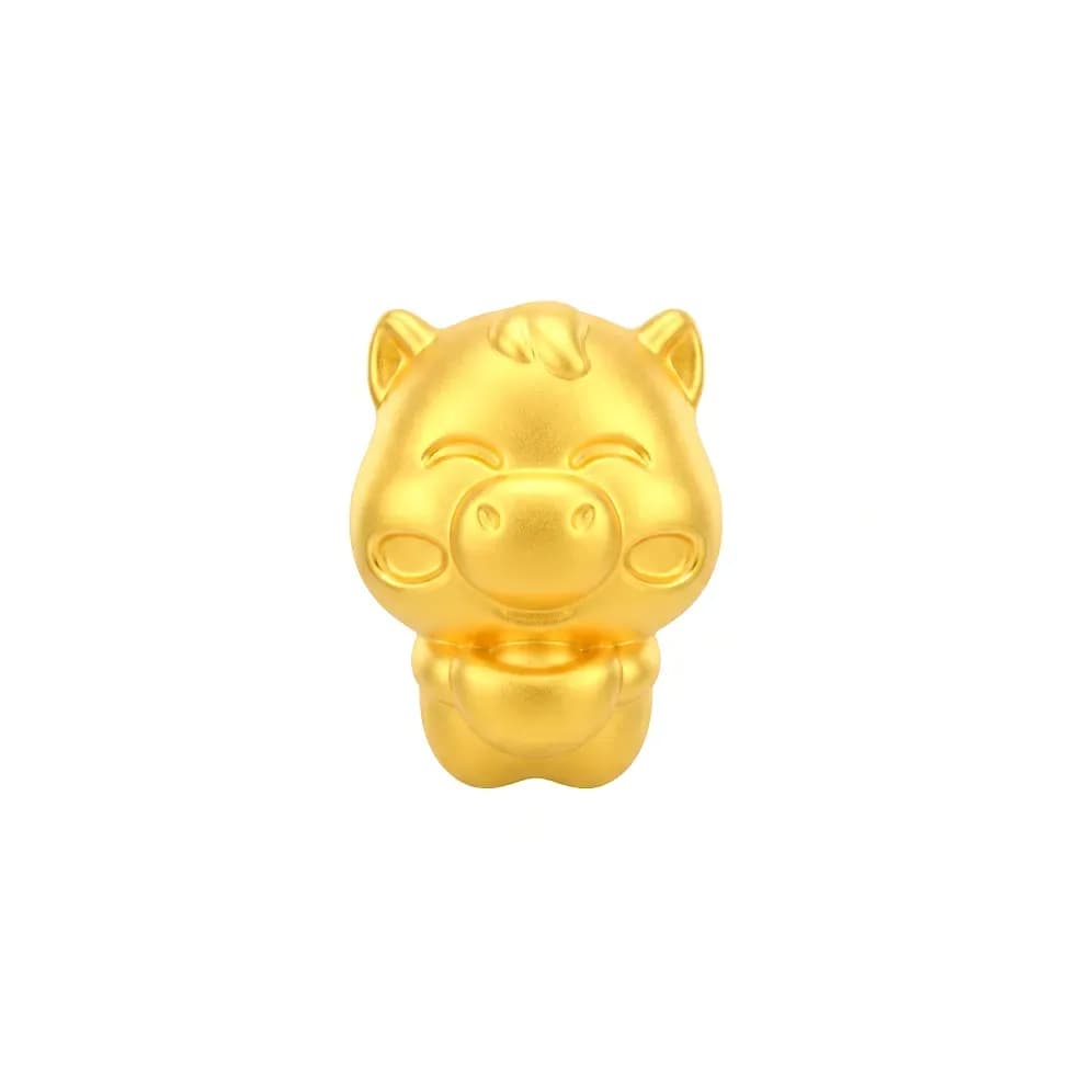 Charm Vàng 24K Hình Ngựa Kim Ngọ Nén Vàng ANCARAT