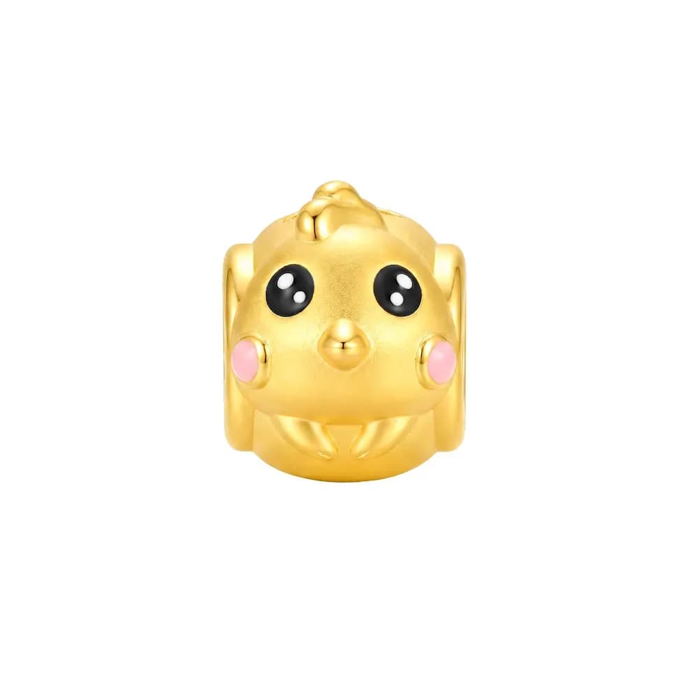 Charm Vàng 24K Kim Dậu Trụ Chữ Phúc ANCARAT