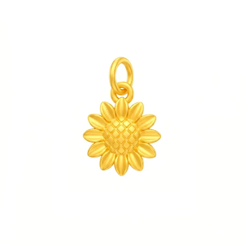 Mặt Dây Vàng 24K Hoa Hướng Dương ANCARAT