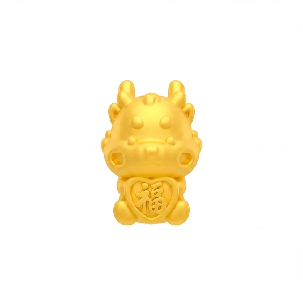 Charm Vàng 24K Kim Thìn Đại Phúc Tâm ANCARAT