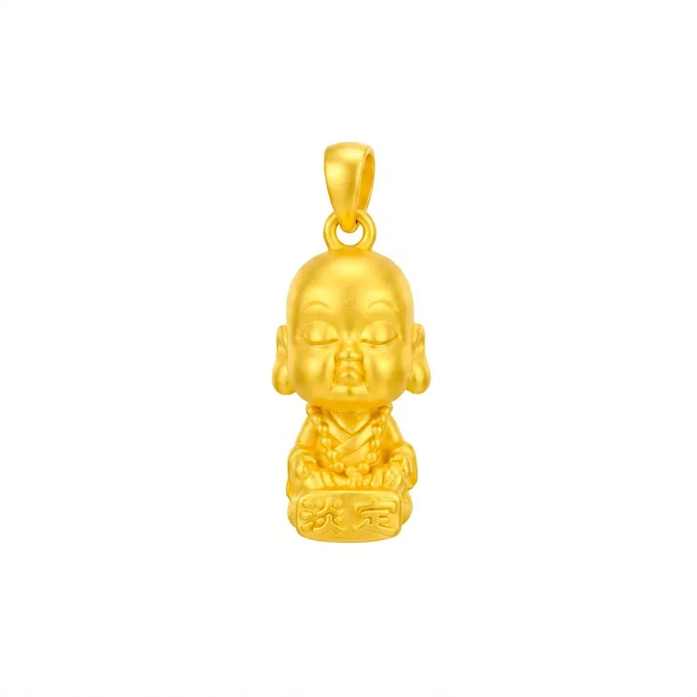 Mặt Dây Vàng 24K Tiểu Phật Tự Tại ANCARAT