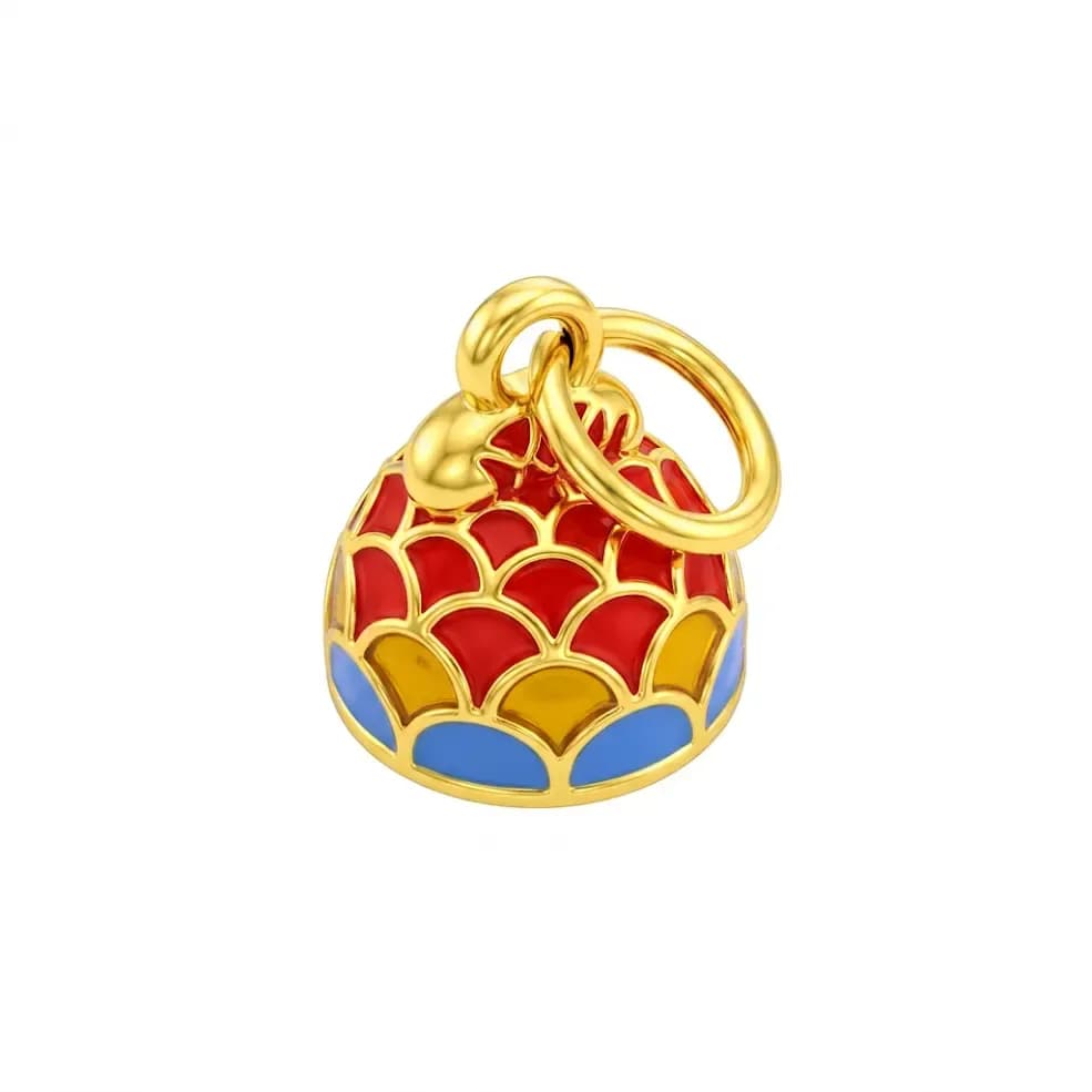 Charm rơi Vàng 18K Mũ quan 5D