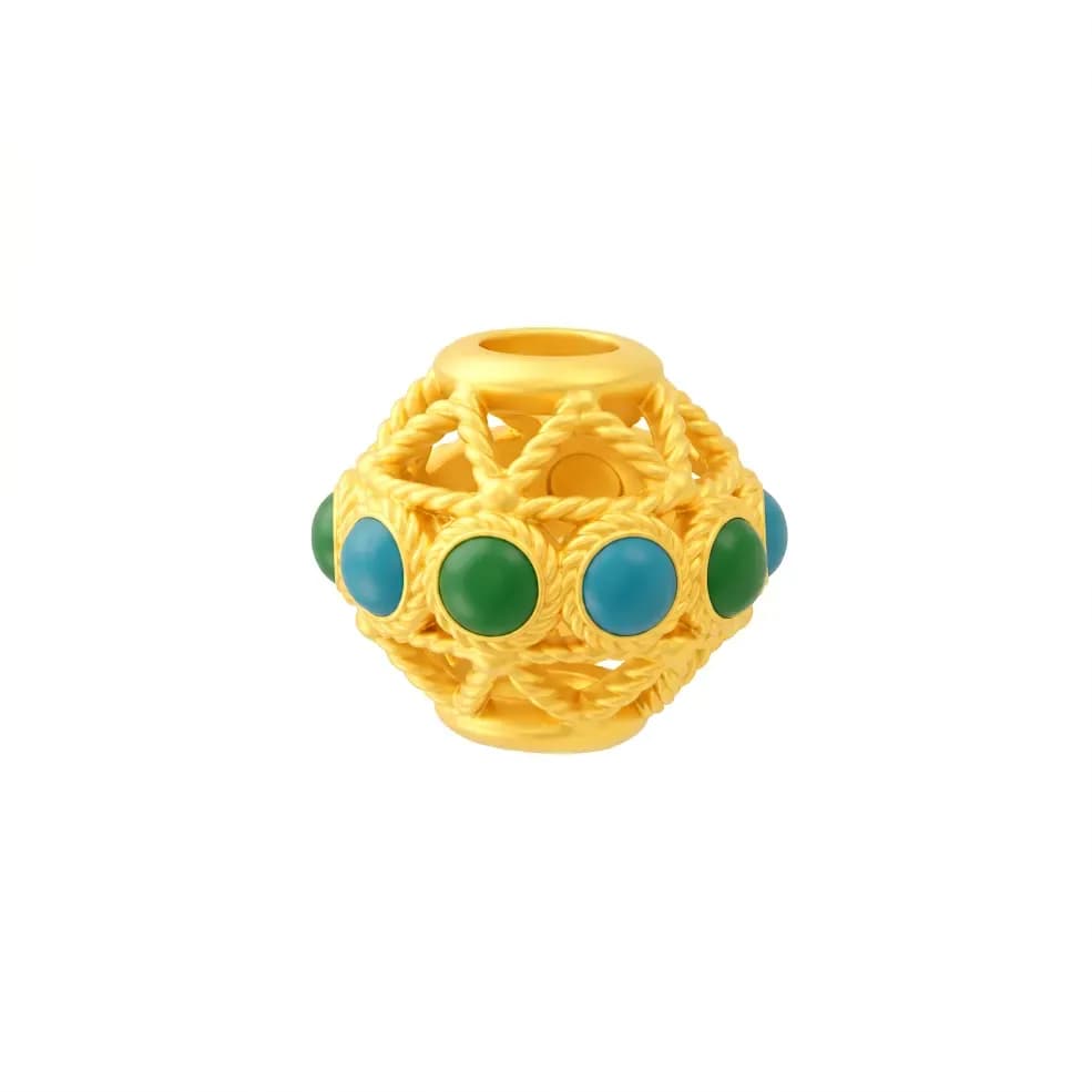 Charm Vàng 24K Thanh Lam Bảo Ngọc ANCARAT
