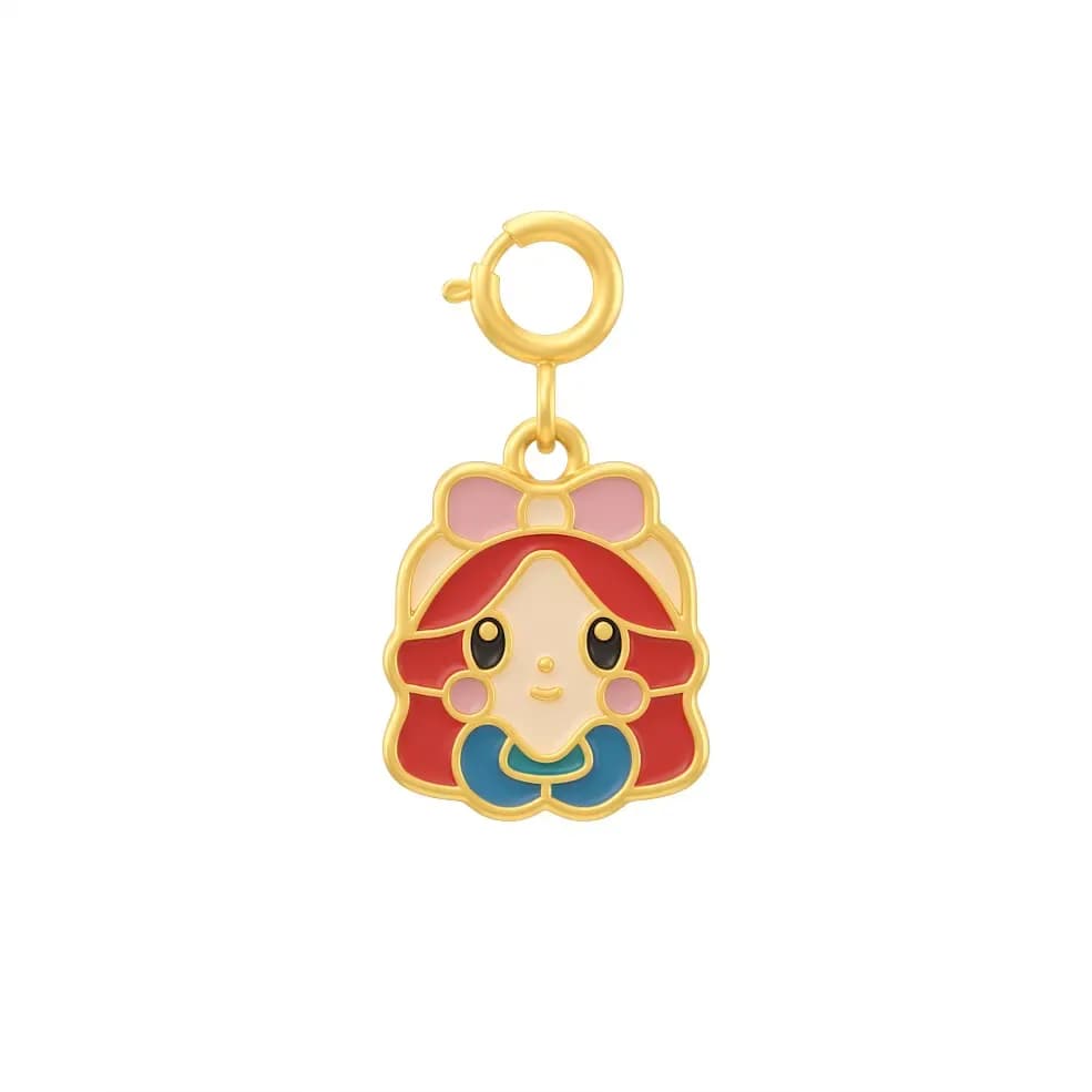 Móc Mặt Dây Charm rơi Vàng 18K Công chúa