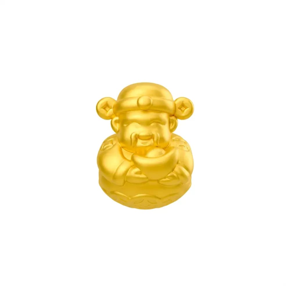 Charm Vàng 24K Thần Tài Ôm Thỏi Vàng ANCARAT